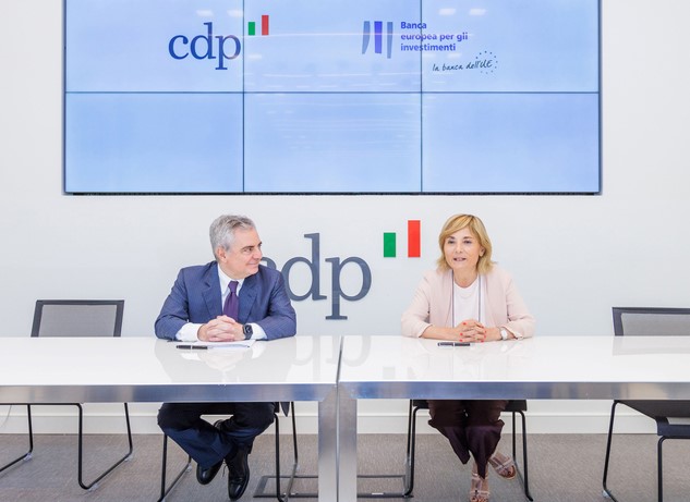 Dario Scannapieco, Amministratore Delegato di CDP e Gelsomina Vigliotti, Vicepresidente della BEI